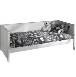 Lit Banquette Gigogne 90x200 Cm + 2 Tiroirs Lits Pin Massif Blanc Pinie -Vente De Chambre lit banquette gigogne 90x200 cm 2 tiroirs lits pin massif blanc pino 5420070218191 694387