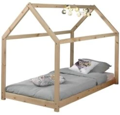 Lit Cabane 90x200 Cm Pin Massif Clair Cabana