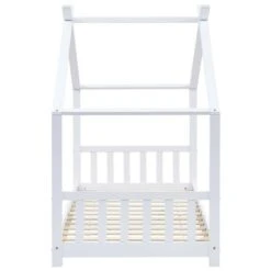 Lit Cabane Pin Massif Blanc Dorma 90x200 Cm -Vente De Chambre lit cabane pin massif blanc dorma 90x200 cm 384128