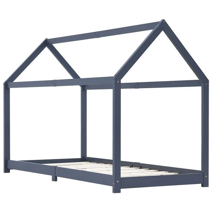 Lit Cabane Pin Massif Gris 90x200 Cm Maouze 2 Lit Cabane Pin Massif Gris 90x200 Cm Maouze – Image 2