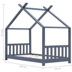 Lit Cabane Pin Massif Gris Dorma 70x140 Cm 9 Lit Cabane Pin Massif Gris Dorma 70x140 Cm -Vente De Chambre lit cabane pin massif gris dorma 70x140 cm 384198
