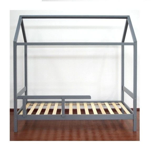 Lit Cabane Pin Massif Gris Wisty 90x190 Cm 2 Lit Cabane Pin Massif Gris Wisty 90x190 Cm – Image 2