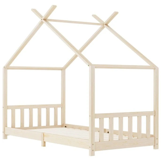 Lit Cabane Pin Massif Naturel Dorma 90x200 Cm 2 Lit Cabane Pin Massif Naturel Dorma 90x200 Cm – Image 2