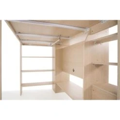 Lit Combiné 90 X 190 Cm1 Couchage Bois Nature - COMBI -Vente De Chambre lit combine 90 x 190 cm1 couchage bois nature combi 3663840028435 536093