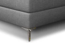 Lit Design Continental Avec Tête De Lit Capitonnée Strass Tissu Gris Banky -Vente De Chambre lit design continental avec tete de lit capitonnee strass tissu gris banky 3666722602044 1397561