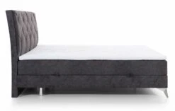 Lit Design Continental Avec Tête De Lit Capitonnée Strass Tissu Gris Banky -Vente De Chambre lit design continental avec tete de lit capitonnee strass tissu gris banky 3666722602044 1397565