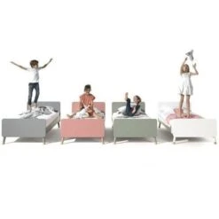 Lit Enfant 90x200 Cm Avec Sommier Bois Vert Satiné Funy -Vente De Chambre lit enfant 90x200 cm avec sommier bois vert satine funy 5420070232500 692242