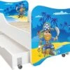 Lit Enfant à Tiroir Et Matelas 70x140 Cm Pirate