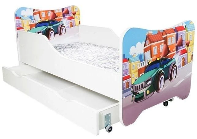 Lit Enfant à Tiroir Super Car 80x160 1 Lit Enfant à Tiroir Super Car 80x160