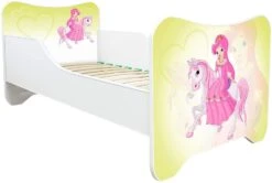 Lit Enfant Avec Sommier Et Matelas Pony Poney 70x140 Cm