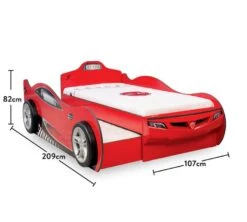 Lit Enfant Gigogne Voiture De Course Rouge Racing Kup 90x190 Cm -Vente De Chambre lit enfant gigogne voiture de course rouge racing kup 90x190 cm 8681875092257 1521682