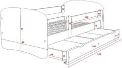 Lit Enfant Rose Licorne Avec Sommiers Et Barrière De Sécurité Amovible Drimy -Vente De Chambre lit enfant rose licorne avec sommiers et barriere de securite amovible drimy 3666722163408 1235502