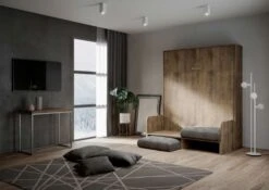 Lit Escamotable Vertical Avec Canapé Bois Noyer 120x190 Cm Kanto 13 Lit Escamotable Vertical Avec Canapé Bois Noyer 120x190 Cm Kanto -Vente De Chambre lit escamotable vertical avec canape bois noyer 120x190 cm kanto 3666722810784 1316480