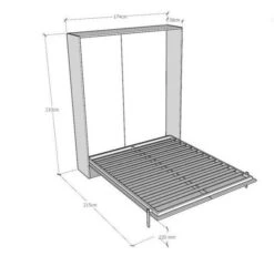 Lit Escamotable Vertical Bois Noyer Kanto 160x190 Cm 14 Lit Escamotable Vertical Bois Noyer Kanto 160x190 Cm -Vente De Chambre lit escamotable vertical bois noyer kentaro 160x190 cm 8050598026748 671511