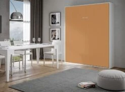 Lit Escamotable Vertical Frêne Blanc Et Porte Orange Kanto 160x190 Cm 8 Lit Escamotable Vertical Frêne Blanc Et Porte Orange Kanto 160x190 Cm -Vente De Chambre lit escamotable vertical frene blanc et porte orange kentaro 160x190 cm 3666722811866 691469