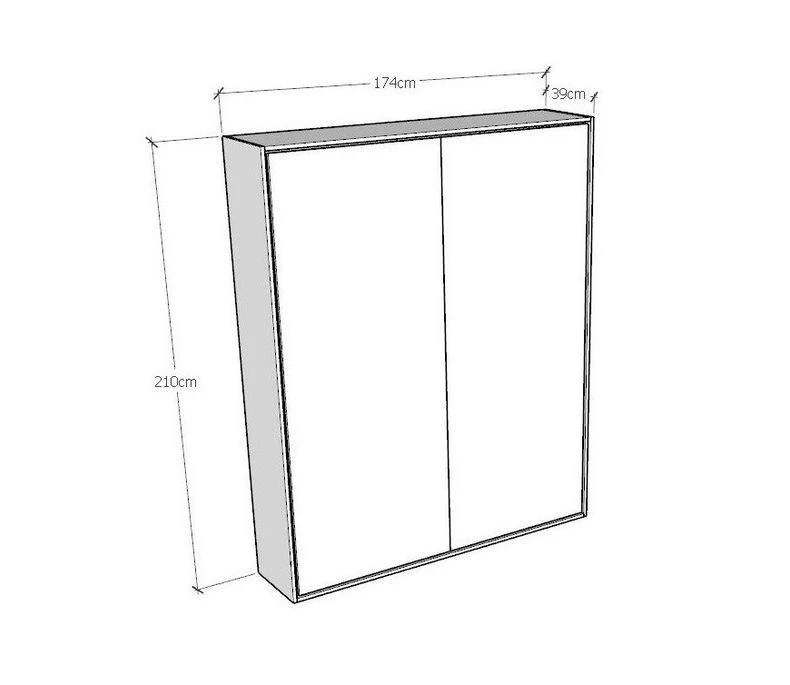 Lit Escamotable Vertical Frêne Blanc Et Porte Orange Kanto 160x190 Cm 5 Lit Escamotable Vertical Frêne Blanc Et Porte Orange Kanto 160x190 Cm – Image 5