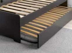 Lit Gigogne 90x200 Cm Bois Anthracite Féroé -Vente De Chambre lit gigogne 90x200 cm bois anthracite feroe 3700429609712 655604