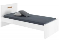 Lit Gigogne 90x200cm Bois Blanc Milo -Vente De Chambre lit gigogne 90x200cm bois blanc milo 219305