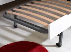 Lit Gigogne 90x200cm Bois Blanc Milo -Vente De Chambre lit gigogne 90x200cm bois blanc milo 655274