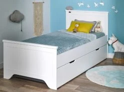 Lit Gigogne Bois Blanc Occitane 90x190 Cm