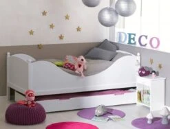 Lit Gigogne Enfant Blanc Vogua 90 -Vente De Chambre lit gigogne enfant blanc vogua 90 219461