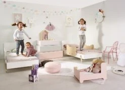 Lit Laqué Blanc à Motif Renard Orange Fox 70 -Vente De Chambre lit laque blanc a motif renard orange fox 70 327867