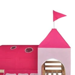 Lit Mezzanine D'enfants Avec Toboggan Et échelle Bois Rose -Vente De Chambre lit mezzanine d enfants avec toboggan et echelle bois rose 8718475531401 1117416
