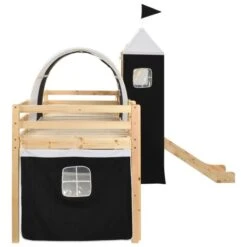 Lit Mezzanine D'enfants Avec Toboggan Et échelle Pin 90x200 Cm 2 -Vente De Chambre lit mezzanine d enfants avec toboggan et echelle pin 90x200 cm 3666722501972 624381