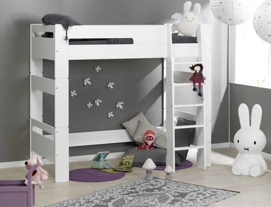 Lit Mezzanine Modulable Blanc London 90x200cm 2 Lit Mezzanine Modulable Blanc London 90x200cm – Image 2