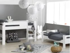 Lit Mezzanine Modulable Blanc London 90x200cm 7 Lit Mezzanine Modulable Blanc London 90x200cm -Vente De Chambre lit mezzanine modulable blanc london 90x200cm 132520