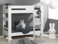 Lit Mezzanine Modulable Blanc London 90x200cm 8 Lit Mezzanine Modulable Blanc London 90x200cm -Vente De Chambre lit mezzanine modulable blanc london 90x200cm 132521