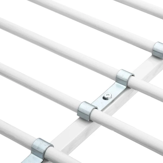 Lit Mezzanine Rmétal Blanc Avec Bureau Bois Naturel Kozty 90x200 Cm 5 Lit Mezzanine Rmétal Blanc Avec Bureau Bois Naturel Kozty 90x200 Cm – Image 5