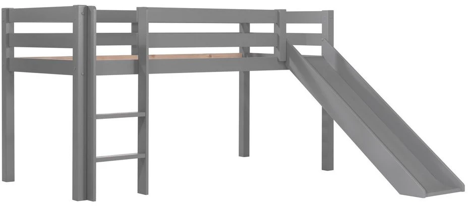 Lit Toboggan 90x200 Cm Avec Tente Astra Pin Massif Gris Pino 2 Lit Toboggan 90x200 Cm Avec Tente Astra Pin Massif Gris Pino – Image 2