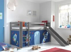 Lit Toboggan 90x200 Cm Avec Tente Astra Pin Massif Gris Pino 5 Lit Toboggan 90x200 Cm Avec Tente Astra Pin Massif Gris Pino -Vente De Chambre lit toboggan 90x200 cm avec tente astra pin massif gris pino 5420070234931 715081