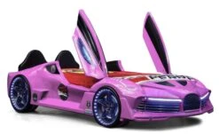 Lit Voiture Aero Rose à Led 90x190 Cm