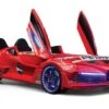 Lit Voiture Aero Rouge à Led 90x190 Cm