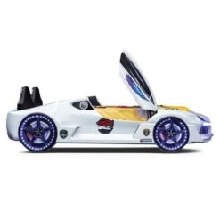 Lit Voiture Aero Rouge à Led 90x190 Cm 9 Lit Voiture Aero Rouge à Led 90x190 Cm -Vente De Chambre lit voiture aero rouge a led 90x190 cm 3760249151846 592755