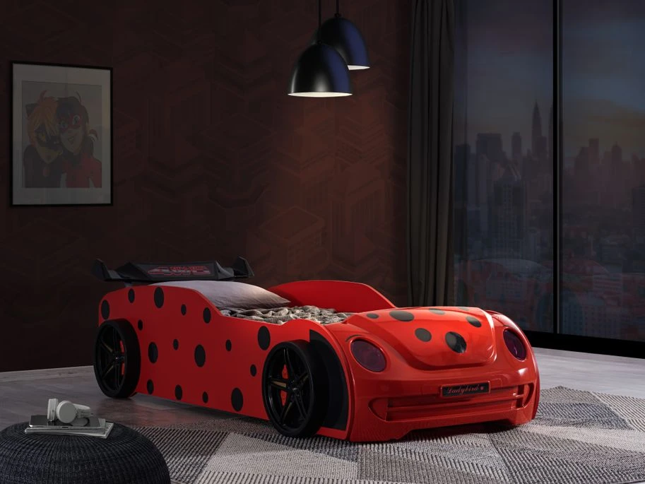 Lit Voiture Coccinelle 90x190 Cm 7 Lit Voiture Coccinelle 90x190 Cm – Image 7