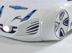 Lit Voiture Enfant Futuriste Blanche à Led Avec Effets Sonores 90x190 Cm -Vente De Chambre lit voiture enfant futuriste blanche a led avec effets sonores 90x190 cm 3666722819077 1465952