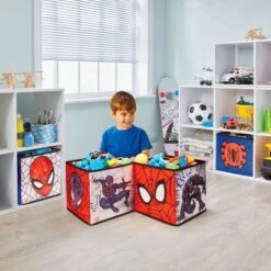 MARVEL - Lot De 4 Cubes De Rangement Et Décoratifs Spiderman -Vente De Chambre marvel lot de 4 cubes de rangement et decoratifs spiderman 0630996908570 1302187
