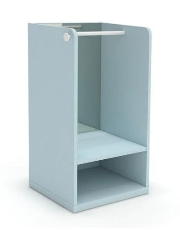 Meuble Penderie Bleu Avec Miroir Sans Pieds Et Patère Coeur Blanc 1 Meuble Penderie Bleu Avec Miroir Sans Pieds Et Patère Coeur Blanc