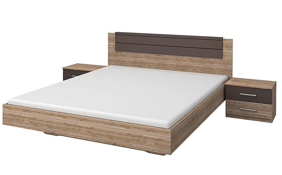 Pack Lit Et 2 Chevets Chêne Sanremo Et Marron Mat Madrid 140 1 Pack Lit Et 2 Chevets Chêne Sanremo Et Marron Mat Madrid 140