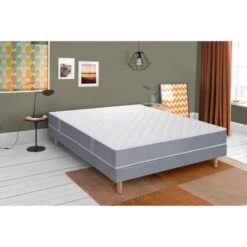 Pack Pret A Dormir Hypoallergénique DYNASPRING Matelas 140x190 + Sommier + Couette Et Oreillers -Vente De Chambre pack pret a dormir hypoallergenique dynaspring matelas 140x190 sommier couette et oreillers 5410609086773 431885