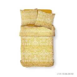 TODAY Parure De Lit 2 Personnes 220X240 Coton Imprime Jaune Graphique SUNSHINE 3.54