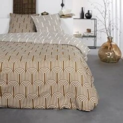 Parure De Lit - Sunhine 7.14 - 220 X 240 Cm - 100% Coton - Imprimé Géométrique - TODAY