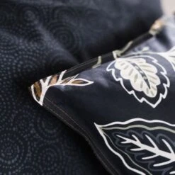 Parure De Lit Sunshine - 2 Personnes - 220 X 240 Cm - 100% Coton - Bleu Et Blanc Motif Floral - TODAY