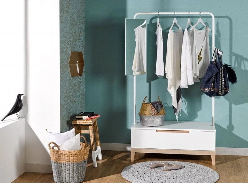 Portant Enfant 1 Tiroir Bois Blanc Et Hêtre Clair Evidence 5 Portant Enfant 1 Tiroir Bois Blanc Et Hêtre Clair Evidence – Image 5