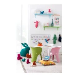 Porte-manteau Bois Massif Blanc Et Multicolore Brilo -Vente De Chambre porte manteau bois massif blanc et multicolore brilo 5400924026745 372774