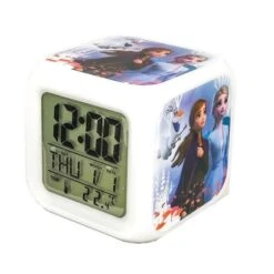 REINE DES NEIGES 2 /FR43757 - Réveil Color Changing Reine Des Neiges 2, Affichage Digital