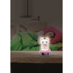 LEXIBOOK Réveil Veilleuse Lumineuse Chat En 3D Et Effets Sonores -Vente De Chambre reveil veilleuse lumineuse chat en 3d et effets sonores 3380743089294 750823